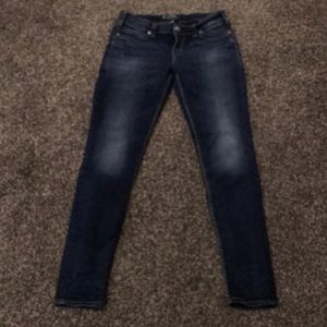 Dark wash silver Suki skinny jeans
